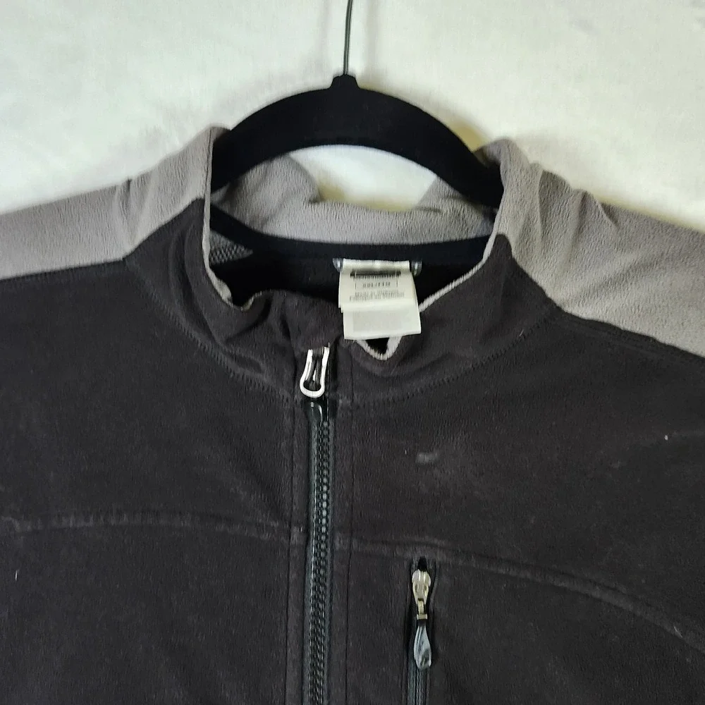 The North Face TKA 100 Fleece Jacket XXL‎ Black Gray Full Zip